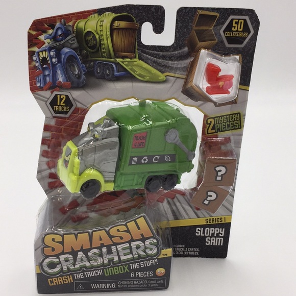 Smash Crashers Sloppy Sam Mystery Series 1 Crash the Truck Unbox the Stuff - Picture 8 of 13